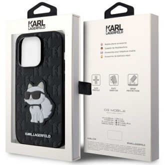 Karl Lagerfeld KLHCP14LSAKHPCK iPhone 14 Pro 6,1" černá/černá Saffiano Monogram Choupette