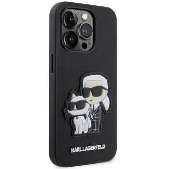 Karl Lagerfeld KLHCP14LSANKCPK iPhone 14 Pro 6,1" pevný kryt černo/černý Saffiano Karl & Choupette