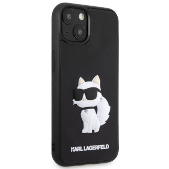 Karl Lagerfeld KLHCP14S3DRKHNK iPhone 14 6,1&quot; černý/černý pevný obal Gumová chupeta 3D