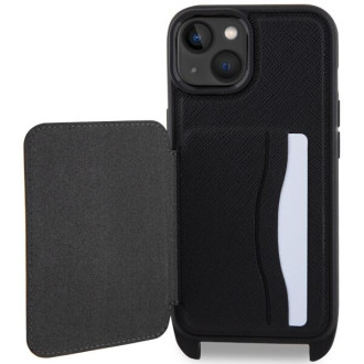 Karl Lagerfeld KLHCP14SCSAKCPMK iPhone 14 6,1&quot; pevný obal černo/černý Crossbody Saffiano Karl &amp; Choupette