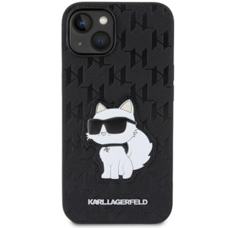 Karl Lagerfeld KLHCP14SSAKHPCK iPhone 14 6,1&quot; černá/černá Saffiano Monogram Choupette