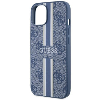 Guess GUHMP14MP4RPSB iPhone 14 Plus 6,7&quot; modro/modré pevné pouzdro 4G Printed Stripes MagSafe