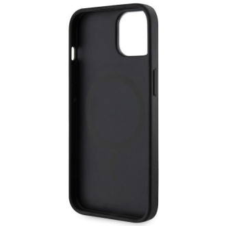 Guess GUHMP14MP4RPSK iPhone 14 Plus 6,7&quot; černý/černý pevný obal 4G Printed Stripes MagSafe