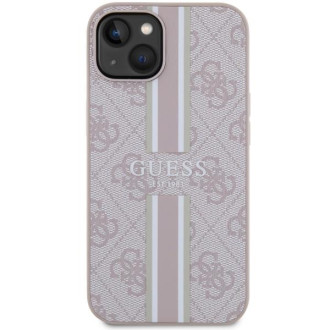 Guess GUHMP14MP4RPSP iPhone 14 Plus 6,7&quot; růžový/růžový pevný obal 4G Printed Stripes MagSafe