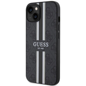 Guess GUHMP14SP4RPSK iPhone 14 6,1&quot; černý/černý pevný obal 4G Printed Stripes MagSafe