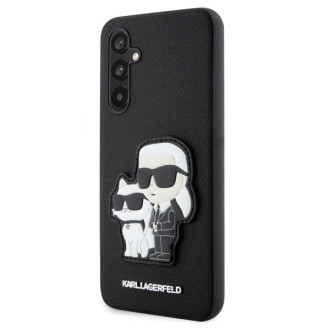 Karl Lagerfeld KLHCA34SANKCPK A34 5G A346 pevné pouzdro černá/černá Saffiano Karl &amp; Choupette