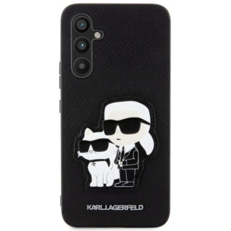 Karl Lagerfeld KLHCA34SANKCPK A34 5G A346 pevné pouzdro černá/černá Saffiano Karl &amp; Choupette