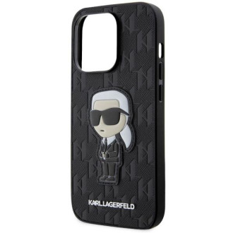 Karl Lagerfeld KLHCP14LSAKHPKK iPhone 14 Pro 6,1&quot; černý/černý Saffiano Monogram Ikonik