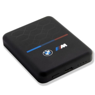 BMW Indukční power banka BMPBMS3K22PGVK 5W 3000mAh + kabel černo/černý M Collection MagSafe