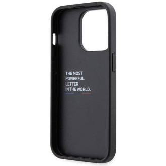 Pouzdro BMW BMHCP14L22GSLK iPhone 14 Pro 6,1&quot; černo/černé pevné pouzdro Grip Hot Stamp