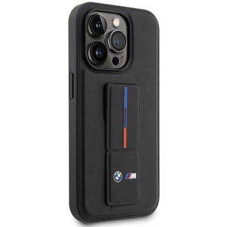 Pouzdro BMW BMHCP14X22GSLK iPhone 14 Pro Max 6,7&quot; černo/černé pevné pouzdro Grip Hot Stamp