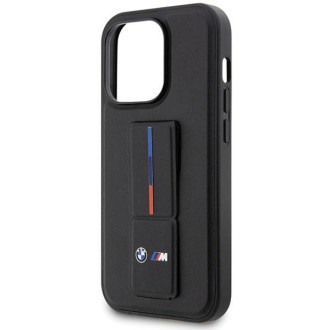 Pouzdro BMW BMHCP14X22GSLK iPhone 14 Pro Max 6,7&quot; černo/černé pevné pouzdro Grip Hot Stamp