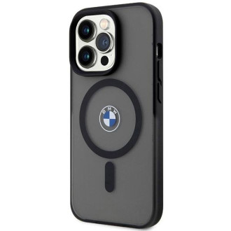 Pouzdro BMW BMHMP14LDSLK iPhone 14 Pro 6,1&quot; černo/černé pevné pouzdro Signature MagSafe