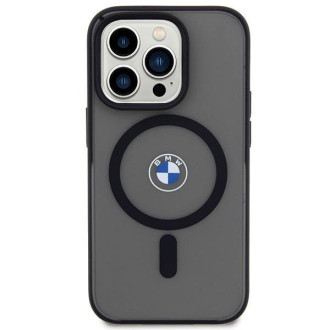 Pouzdro BMW BMHMP14XDSLK iPhone 14 Pro Max 6,7&quot; černo/černé pevné pouzdro Signature MagSafe