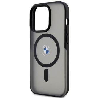 Pouzdro BMW BMHMP14XDSLK iPhone 14 Pro Max 6,7&quot; černo/černé pevné pouzdro Signature MagSafe