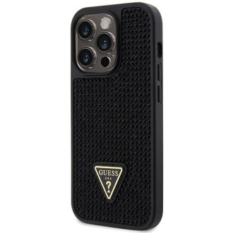 Guess GUHCP14LHDGTPK iPhone 14 Pro 6,1" černo/černý pevný obal drahokamu Triangle