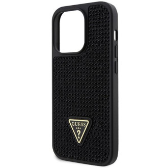 Guess GUHCP14LHDGTPK iPhone 14 Pro 6,1" černo/černý pevný obal drahokamu Triangle