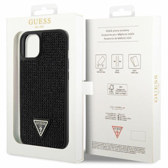 Guess GUHCP14MHDGTPK iPhone 14 Plus 6,7" černo/černé pevné pouzdro drahokamu Triangle