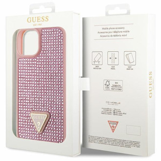 Guess GUHCP14MHDGTPP iPhone 14 Plus 6,7" růžový/růžový pevný kryt drahokamu Triangle