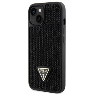 Guess GUHCP14SHDGTPK iPhone 14 6,1" černo/černý pevný obal drahokamu Triangle
