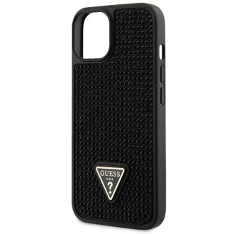 Guess GUHCP14SHDGTPK iPhone 14 6,1" černo/černý pevný obal drahokamu Triangle