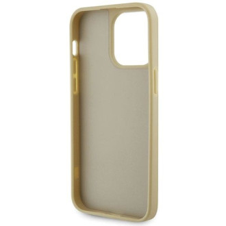 Guess GUHCP14XHDGTPD iPhone 14 Pro Max 6,7&quot; zlato/zlatý pevný kryt drahokamu Triangle