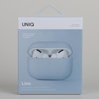 Uniq pouzdro Lino AirPods Pro Silicone blue/arctic blue