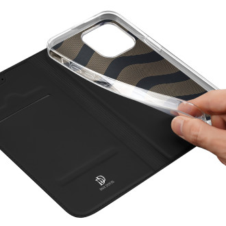 Peněženka Dux Ducis Skin Pro pro iPhone 15 Pro Max – černá
