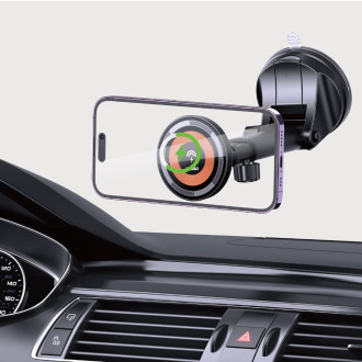 Dudao F12MAX+ magnetický držák kokpitu s indukční nabíječkou MagSafe - černý