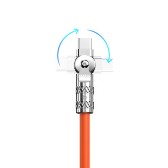 Dudao 30W USB to Lightning nabíjecí kabel 180° Rotace 1m