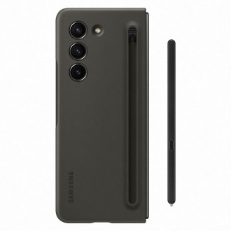 Sada silikonového pouzdra pro Samsung Galaxy Z Fold 5 Slim Case se stylusem + 25W USB C nástěnná nabíječka – černá