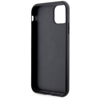 Guess GUHCN61P4SNK iPhone 11 / Xr šedý/šedý pevný obal 4G Stripe