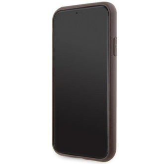 Guess GUHCN61P4SNW iPhone 11 / Xr hnědý/hnědý pevný obal 4G Stripe