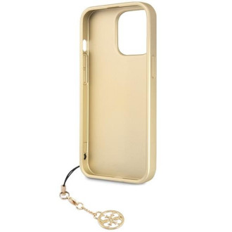 Guess GUHCP14LGF4GGR iPhone 14 Pro 6,1&quot; šedý/šedý pevný obal 4G Charms Collection