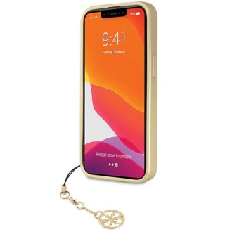 Guess GUHCP14SGF4GGR iPhone 14 6,1&quot; šedý/šedý pevný obal 4G Charms Collection