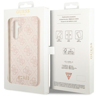 Guess GUHCSA54G4GFPI A54 A546 růžové/růžové pevné pouzdro 4G kovové zlaté logo