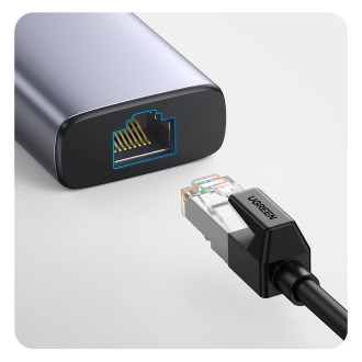 Multifunkční HUB 5v1 USB-C - HDMI 1.4 / 3 x USB-A / USB-C PD 100W Ugreen CM511 - šedý