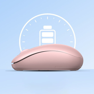 Bezdrátová myš Ugreen MU105 USB 2,4GHz - růžová