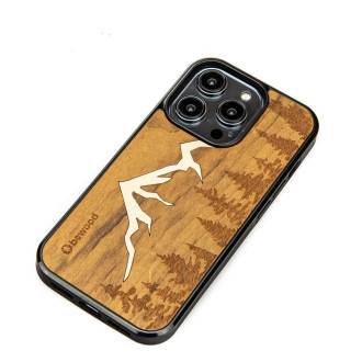 Dřevěné pouzdro pro iPhone 14 Pro Bewood Mountains Imbuia