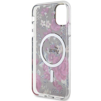 Guess GUHMN61HCFWSA iPhone 11 / Xr 6,1" zelený/khaki pevný obal Flower MagSafe