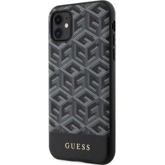 Guess GUHMN61HGCFSEK iPhone 11 / Xr 6,1" černý/černý pevný obal GCube Stripes MagSafe