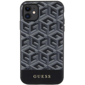 Guess GUHMN61HGCFSEK iPhone 11 / Xr 6,1" černý/černý pevný obal GCube Stripes MagSafe