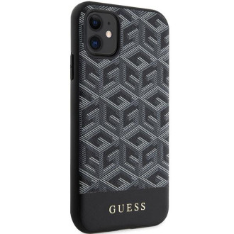 Guess GUHMN61HGCFSEK iPhone 11 / Xr 6,1" černý/černý pevný obal GCube Stripes MagSafe