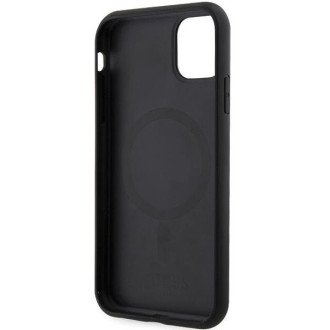 Guess GUHMN61HGCFSEK iPhone 11 / Xr 6,1" černý/černý pevný obal GCube Stripes MagSafe