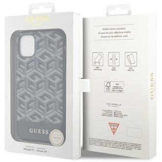 Guess GUHMN61HGCFSEK iPhone 11 / Xr 6,1" černý/černý pevný obal GCube Stripes MagSafe
