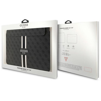 Guess Sleeve GUCS14P4RPSK 14" černá/ černá 4G potištěné pruhy
