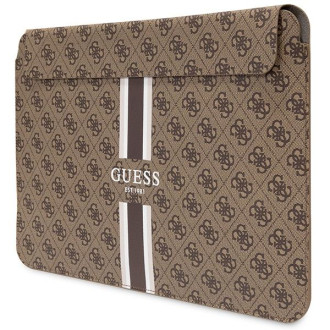 Guess Sleeve GUCS14P4RPSW 14" hnědé/hnědé 4G potištěné pruhy