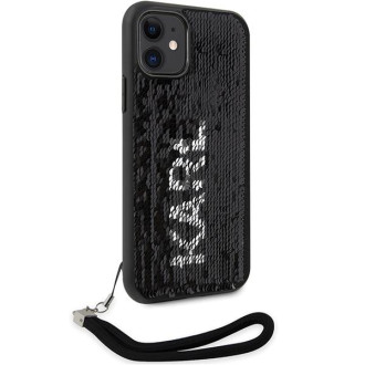 Karl Lagerfeld KLHCN61PSQRKS iPhone 11 / Xr 6,1&quot; stříbrný/stříbrný pevný obal Sequins Cord