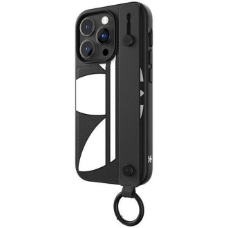 Adidas OR Hand Strap Case iPhone 14 Pro 6.1" černá-bílá/černo-bílá 50214