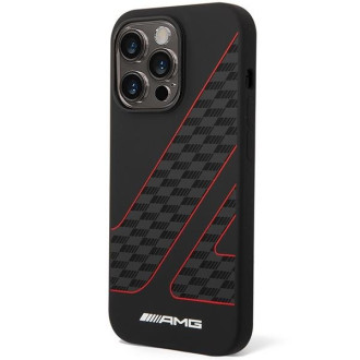 AMG AMHMP14X2SCFR iPhone 14 Pro Max 6,7" černo/černé pevné pouzdro Šachovnicový vzor MagSafe